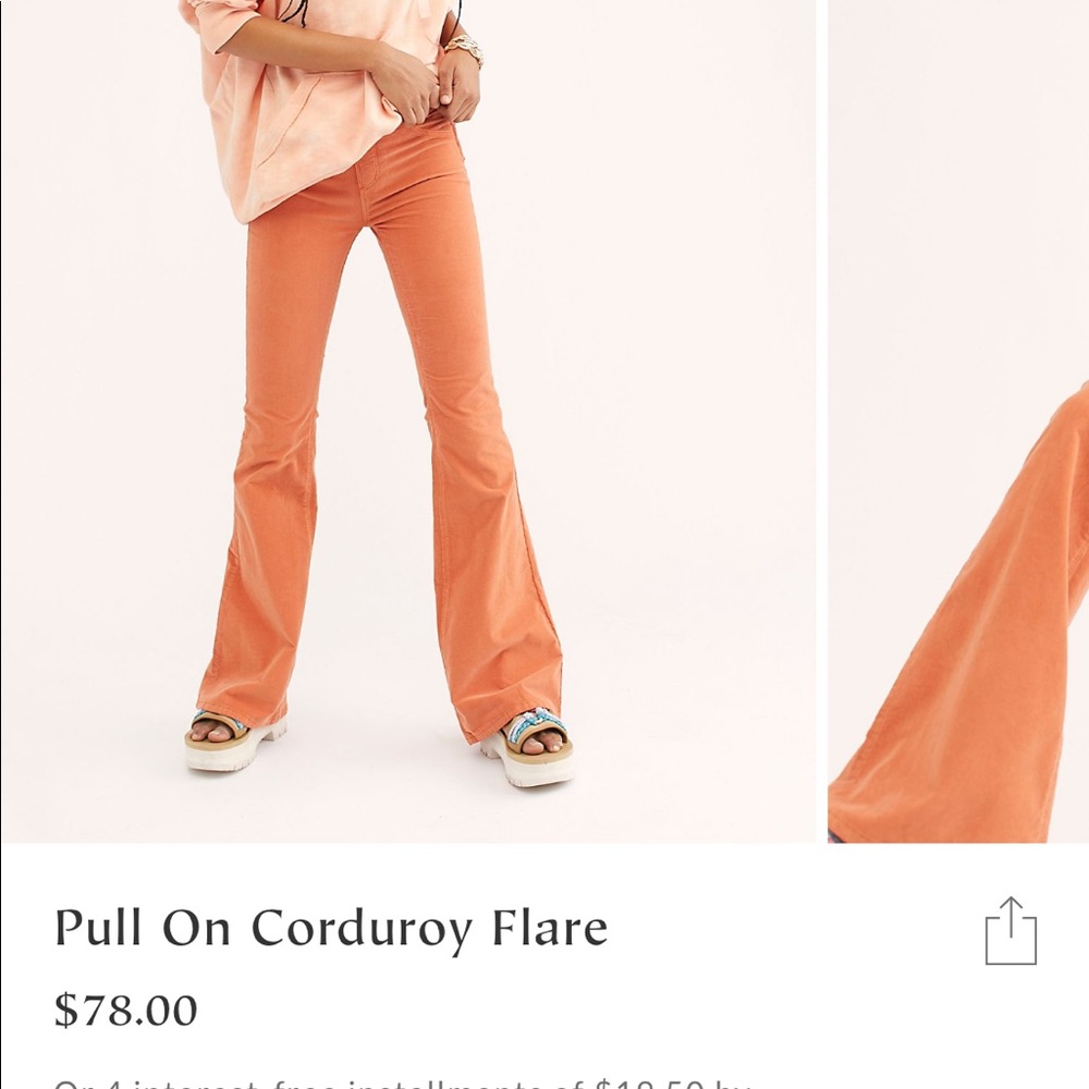 Free People pull on corduroy flare